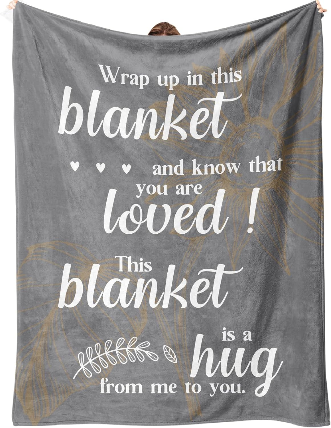 Get Well Soon Gifts, Hug Blanket, Inspirational Gifts for Her Him, Cancer Care Gifts for Women or Men, Encouragement Healing/After Surgery/Thinking of You Gifts