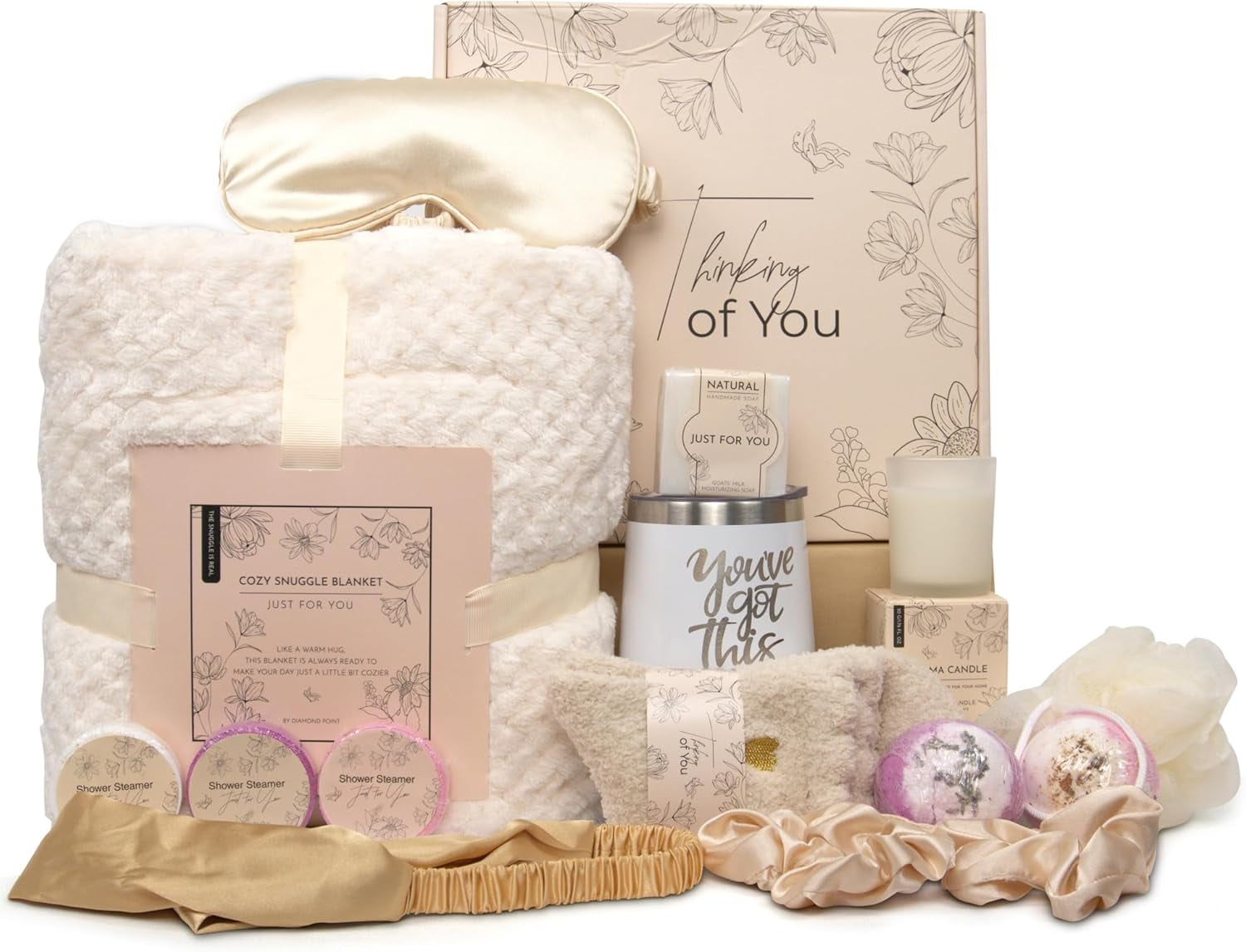 Get Well Soon Gifts for Women, Care Package Gift Feel Better Basket ...