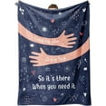 thumbnail image 1 of Get Well Soon Gifts for Women Men, Hug/Healing Blanket with Letter Print, Thinking of You/Sympathy/After Surgery Gifts for Friends, Sister, Coworkers, Soft Throw Blankets 50'''' x 60'''', 1 of 6