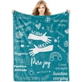 thumbnail image 1 of Get Well Soon Gifts for Women, Super Soft Warm Hug Blanket for Girls, Inspirational Gifts Compassion Healing Throw Blanket, Positive Energy Flannel Blanekt, Chemo Breast Cancer Recovery Gift, 50x60 In, 1 of 6
