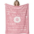 thumbnail image 1 of Get Well Soon Gifts for Women After Surgery, Inspirational/Thinking of You/Relaxing/Relaxation/Christmas/Sunflower/Spiritual/Feel Better/Cancer Care Gifts for Women, Purple Hug Love Blanket 60"X50", 1 of 6