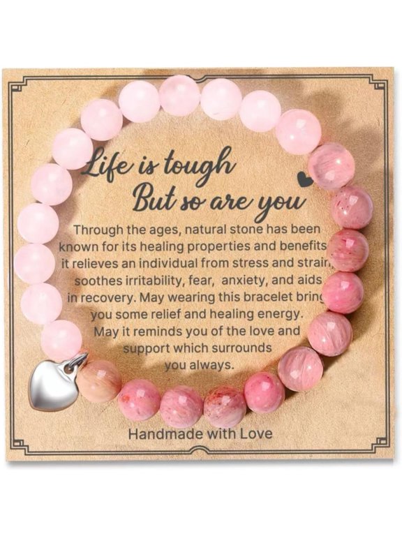 Get Well Soon Gifts for Women,Natural Stone Healing Bracelet, Inspirational Gifts for Women