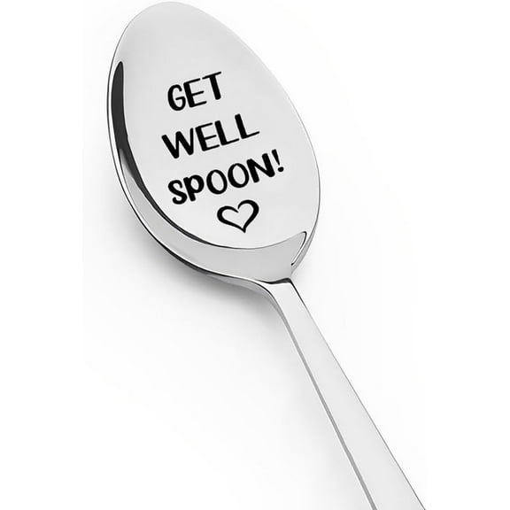 Get Well Spoon Gifts for Best Friend Friendship Gift for Sister Brother Birthday Graduation Gifts for Daughter Son Inspirational Motivetional Gift for Niece Surgery Recovery Gifts for Mom
