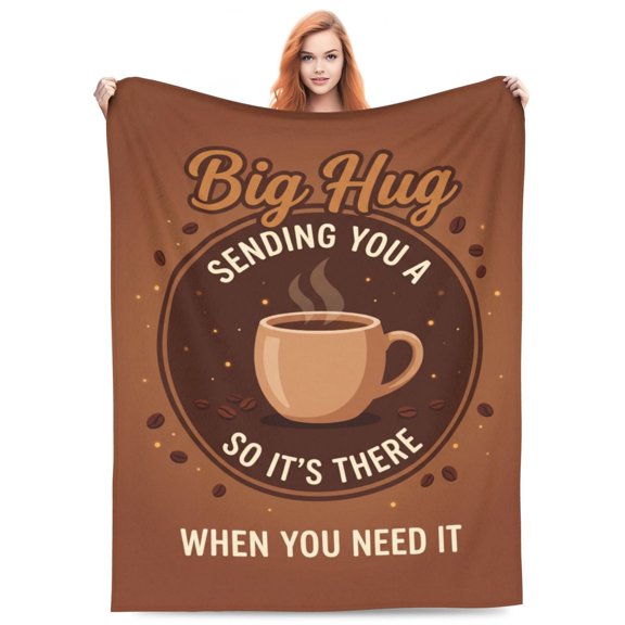 Get Well Throw Blanket Flannel Comfort Hug Blanket Recovery Gifts for Men and Women 50x40