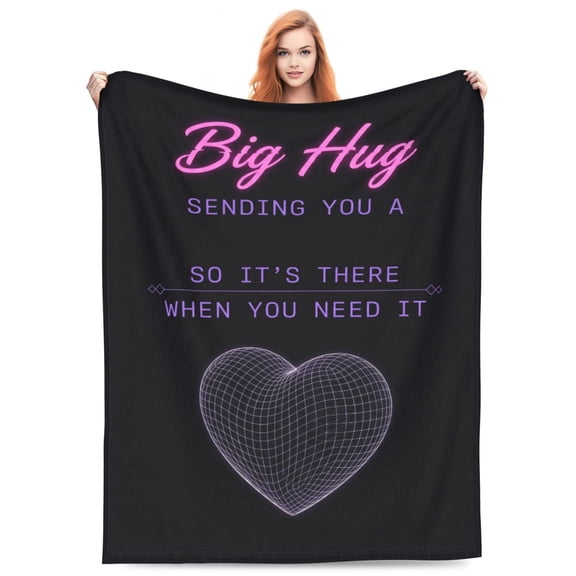 Get Well Throw Blanket Flannel Comfort Hug Blanket Recovery Gifts for Men and Women 50x40
