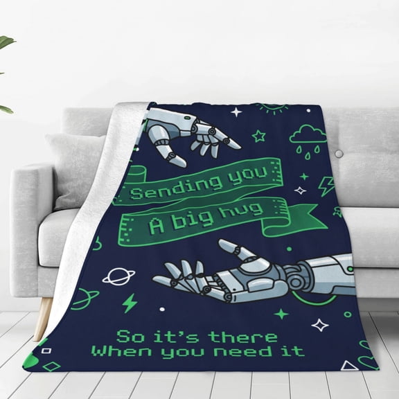 Get Well Throw Blanket Hug Healing Blanket Thinking of You Cancer Care Sympathy After Surgery Gifts Cozy Warm Soft Flannel 50x40
