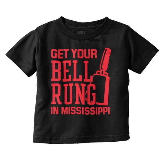 Get Your Bell Rung Mississippi Toddler Boy Girl T Shirt Infant Toddler Brisco Brands 5T
