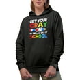 thumbnail image 1 of Get Your Cray On! It's the Last Day of School, Teacher or Student, Black Hooded Sweatshirt or Hoodie, 2XL, 1 of 5