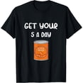 thumbnail image 1 of Get Your Five A Day Baked Beans T-Shirt men and women can wear,black,white,creative gift, 1 of 4