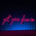 thumbnail image 1 of Get Your Glam On Neon Sign, Quote Wall Sign Deco, 1 of 4