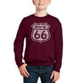 thumbnail image 1 of Get Your Kicks On Route 66 - Boy's Word Art Crewneck Sweatshirt, 1 of 3