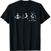 Get Your Zen On with this Hilarious Skeleton Yoga Meditation Tee for Women, Men, and Kids!