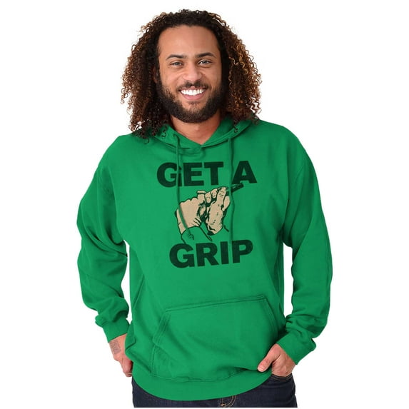 Get a Grip Golfing Golfer Joke Funny Hoodie Sweatshirt Women Men Brisco Brands S
