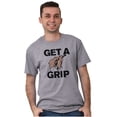 thumbnail image 1 of Get a Grip Golfing Golfer Joke Funny Men's Graphic T Shirt Tees Brisco Brands S, 1 of 4
