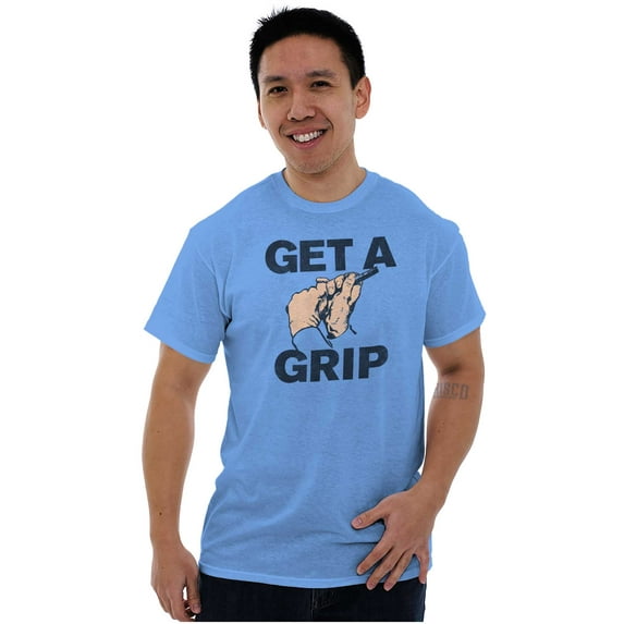 Get a Grip Golfing Golfer Joke Funny Men's Graphic T Shirt Tees Brisco Brands S