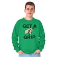 thumbnail image 1 of Get a Grip Golfing Golfer Joke Funny Sweatshirt for Men or Women Brisco Brands X, 1 of 6