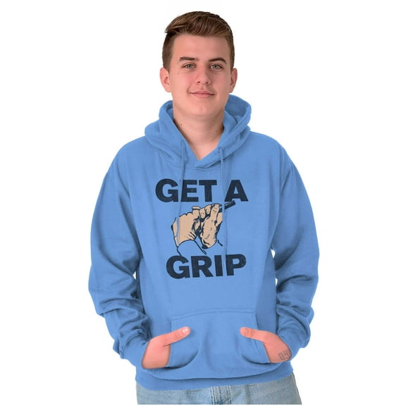 Get a Grip Golfing Golfer Joke Funny Unisex Plus Fleece Graphic Hoodie Brisco Brands 2X