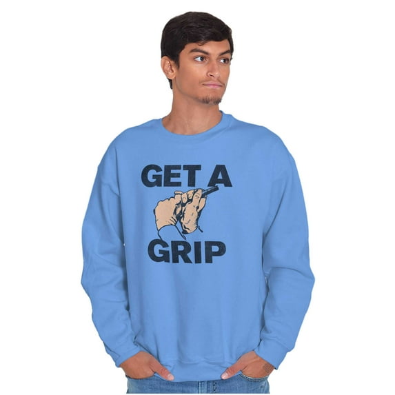 Get a Grip Golfing Golfer Joke Funny Unisex Plus Fleece Graphic Sweatshirt Brisco Brands 5X