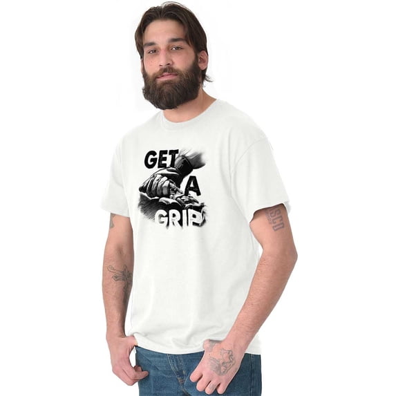 Get a Grip Rodeo American Cowboy Western Men's Graphic T Shirt Tees Brisco Brands S