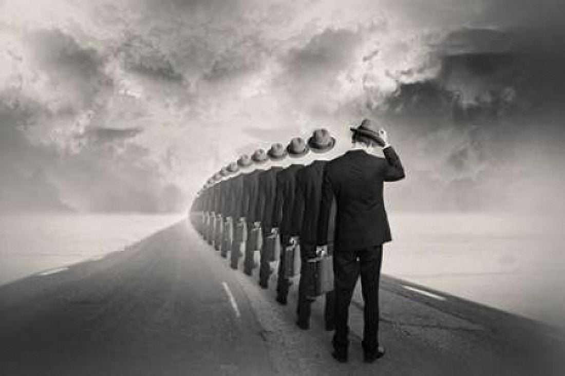 Get in Line Canvas Art - Tommy Ingberg (12 x 18)