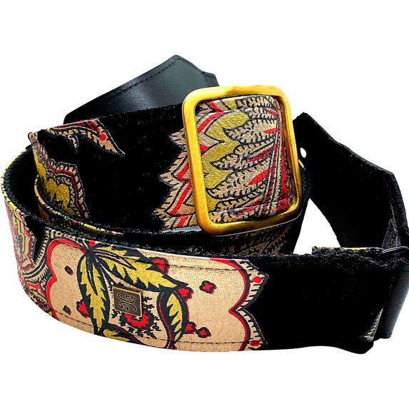 Get'm Get'm Casanova Guitar Strap Black 2 in.