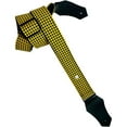 thumbnail image 1 of Get'm Get'm Fly Hounds Tooth Guitar Strap Yellow 2 in., 1 of 1