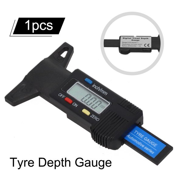 Get the Best Performance Out of Your Vehicle with the Digital Tyre Depth and Brake Pad Wear Gauge for Motorbikes Cars and Trucks