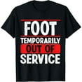 thumbnail image 1 of Get well soon Broken Foot Funny Broken Foot Recovery T-Shirt, 1 of 3