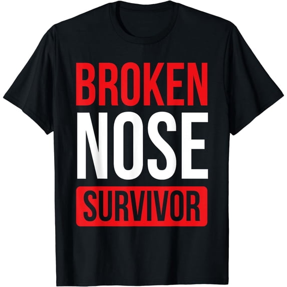 Get well soon Broken Nose Funny Broken Nose Survivor T-Shirt