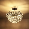 thumbnail image 1 of GetLedel 3-Light Empire Crystal Chandelier Chrome N/A Chrome, 1 of 5