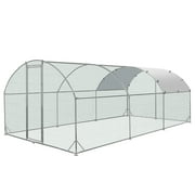 GetYes Dome Chicken Coop with Galvanized Steel Frame & Water-Resistant Oxford Tarp