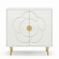 thumbnail image 1 of GETYES Modern Storage Cabinet with Floral Pattern Panel and Adjustable Shelf, 1 of 8