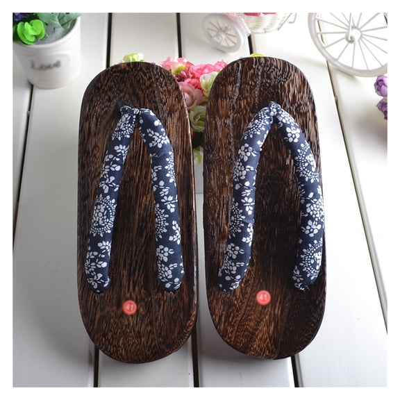 Geta Sandals Mens Wooden Geta Sandals Clogs Flip Flop Japanese Traditional High Heel Slippers,Retro Sandals Slippers Shoes Kimono Cosplay Costume Shoes
