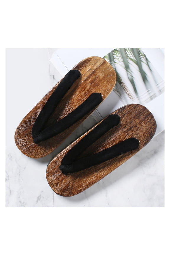 Geta Sandals Mens Wooden Geta Sandals Clogs Flip Flop Japanese Traditional High Heel Slippers,Retro Sandals Slippers Shoes Kimono Cosplay Costume Shoes