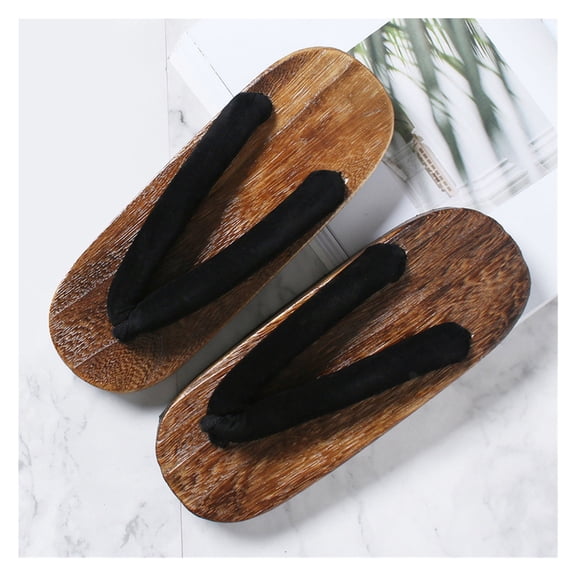 Geta Sandals Mens Wooden Geta Sandals Clogs Flip Flop Japanese Traditional High Heel Slippers,Retro Sandals Slippers Shoes Kimono Cosplay Costume Shoes