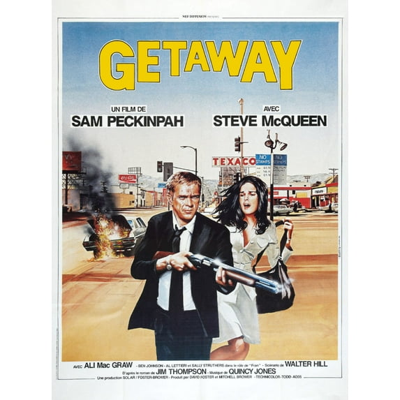 Getaway Movie poster Metal Print 12x16 Large Print on Metal 12x16 Square Adults Best Posters