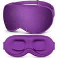 thumbnail image 1 of Getino 3D Blackout Sleep Masks for Women Men, Soft Eye Masks for Sleeping for Side Sleepers, Purple, 1 of 8