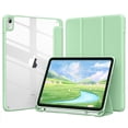 thumbnail image 1 of Getino Compatible with Apple iPad 10th/11th Generation A16 Case 11 inch Clear Back Cover with Pencil Holder, Green, 1 of 7