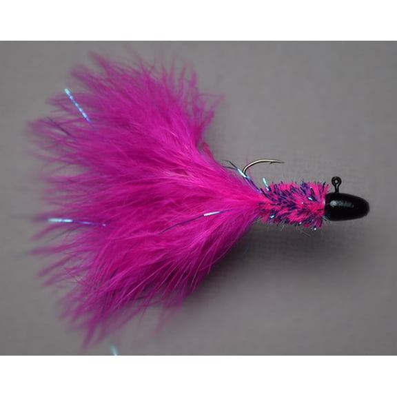GetmDry Coho Salmon Jigs- 3/8oz, Black/Purple/Pink
