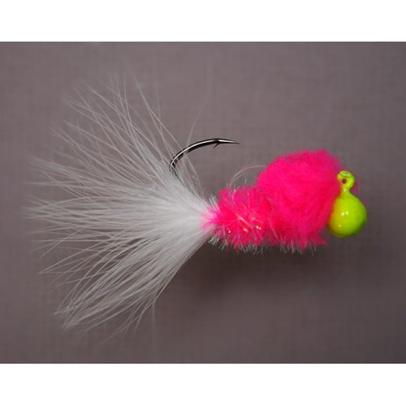 GetmDry Steelhead Jigs- 1/8oz, Chartreuse/Pink/White