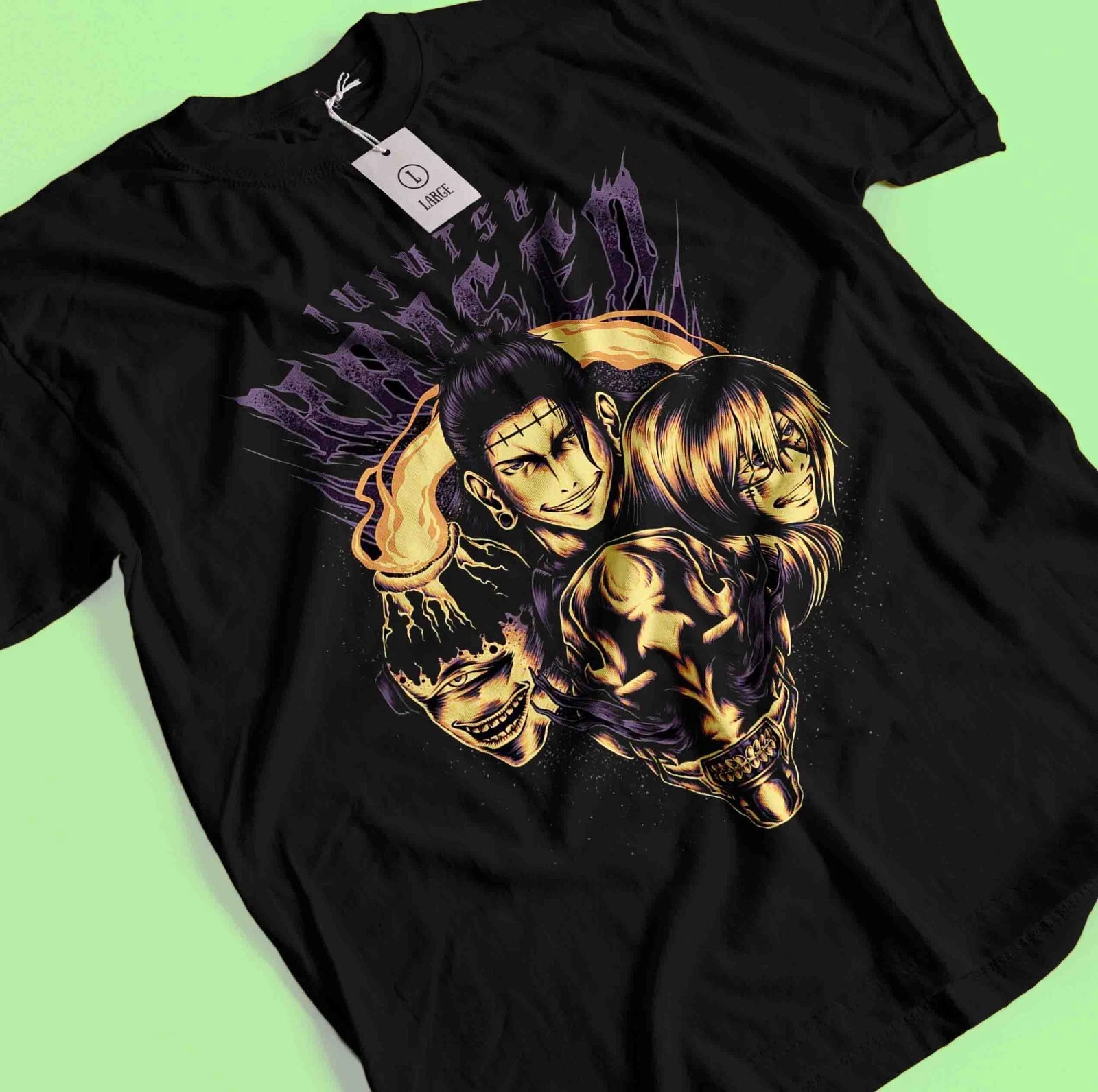 T-shirt Anime Jujutsu Kaisen - Gojo, Geto, Megumi, Coton, Taille S à 3XL, Homme Et Femme