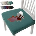 thumbnail image 1 of Getoverfinish Waterproof Jacquard Chair Covers, Waterproof Seat Covers for Dining Chairs, Forros para Sillas De Comedor, Stretch Jacquard Dining Chair Cover (Green,4PCS), 1 of 8