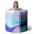 thumbnail image 1 of Gets 27" Portable Foldable Bathtub, Thermostatic Hot Ice Bathtub, PVC Outdoor Soaking Tub for Adults., 1 of 7