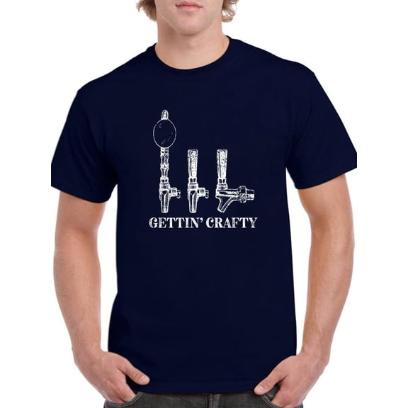 Gettin' Crafty T-Shirt Men -Smartprints Designs, Male XX-Large