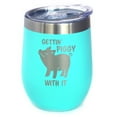 thumbnail image 1 of Bevvee Insulated Wine Tumbler 12 oz Gettin Piggy Gifts for Wine Lovers Tumblers, 1 of 4