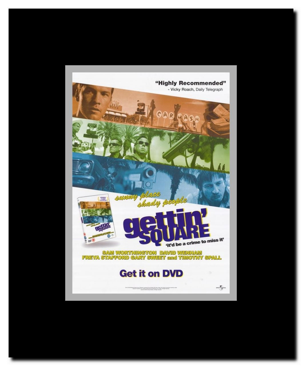 Gettin' Square Framed Movie Poster