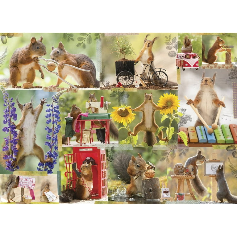 楽天 Puzzle 1000-Piece Squirrelly Gettin' (Other) Walmart.com - ジグソーパズル