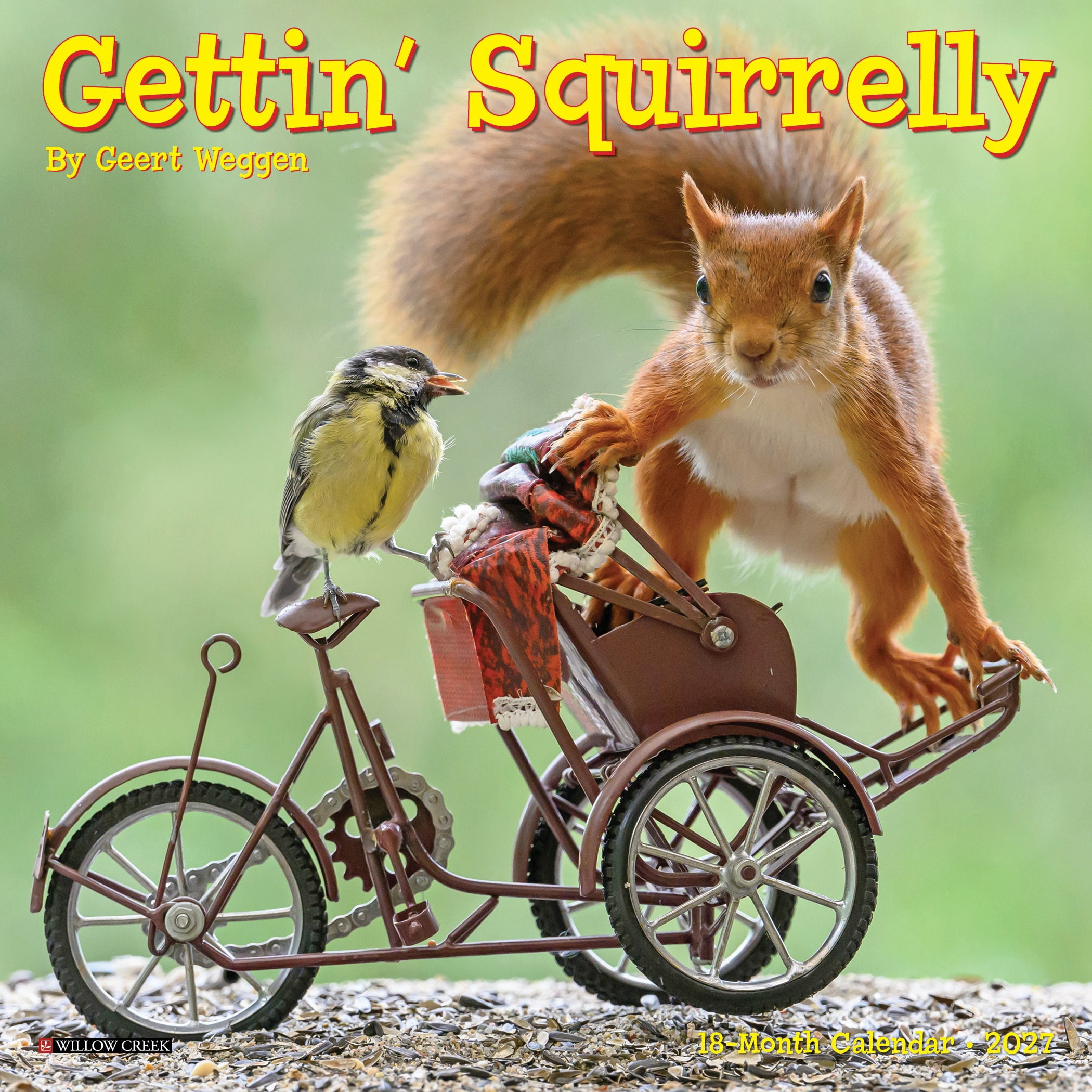 Willow Creek Press, Gettin' Squirrelly 2027 Mini Wall Calendar