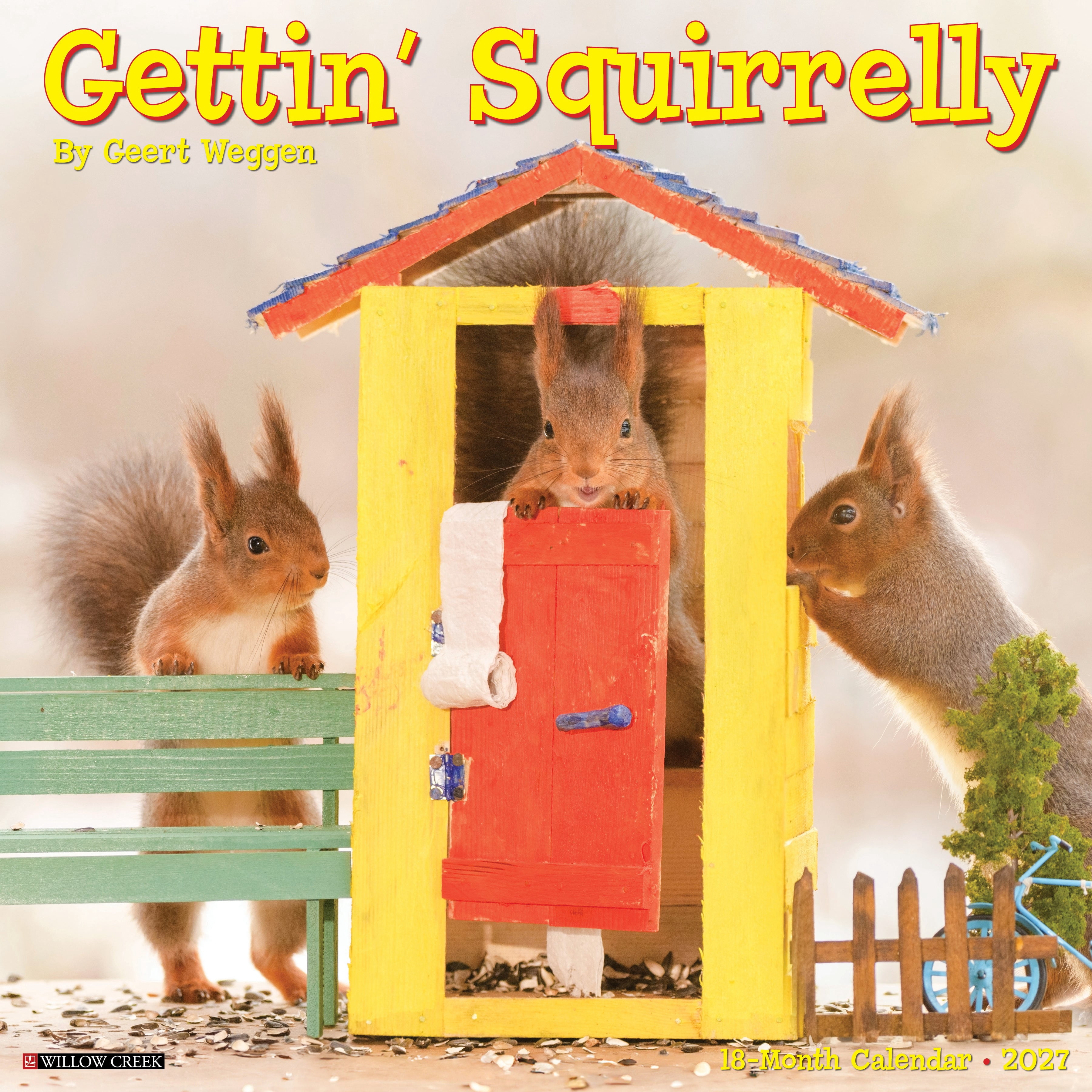 Willow Creek Press, Gettin' Squirrelly 2027 Wall Calendar