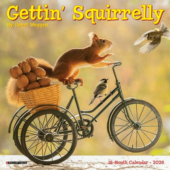 Gettin' Squirrelly 2026 Mini Wall Calendar, (Paperback)